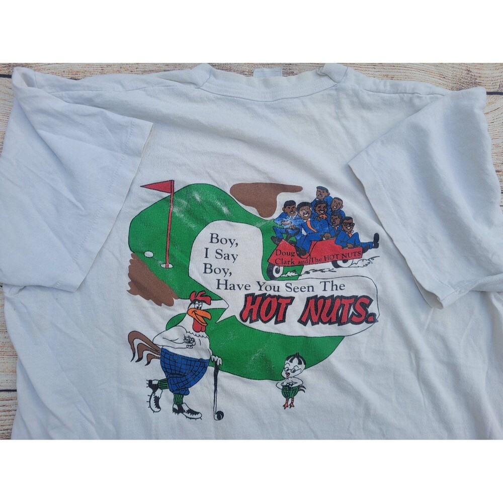 Vintage Doug Clark and the Hot Nuts band tee signed